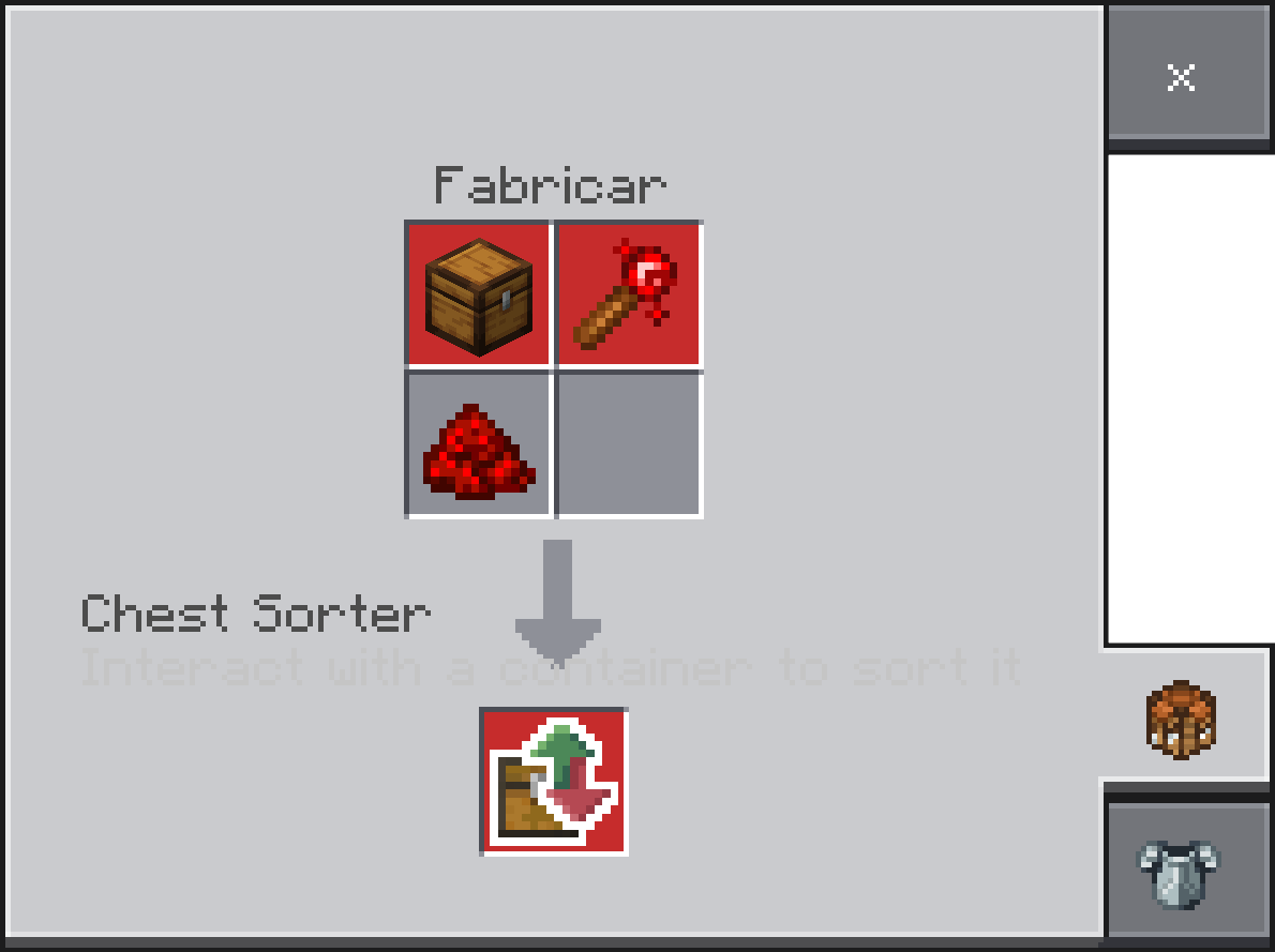 Crafteo del ascensor