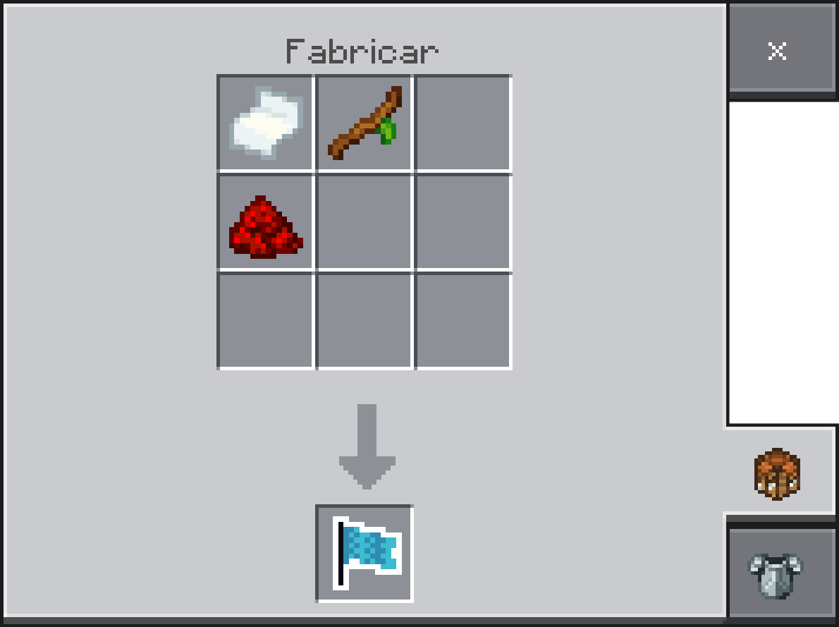 Crafteo de la bandera celeste