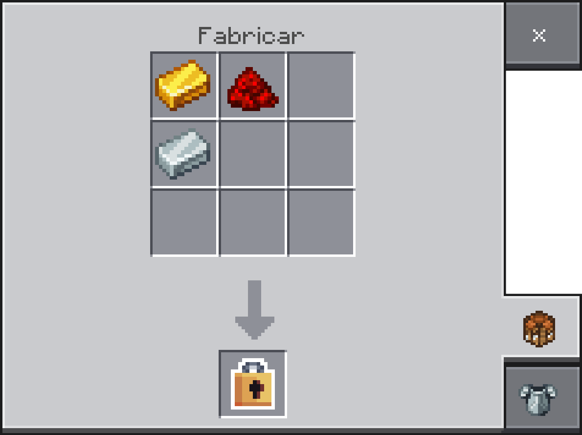 Crafteo del candado